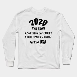 #Covid funny Long Sleeve T-Shirt